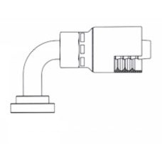 1" X 1" Code 61 90° Split Flange 1" X 1" Code 61 90° Split Flange